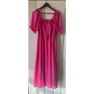 Indigo rose pink dress New/tags size L maxi county